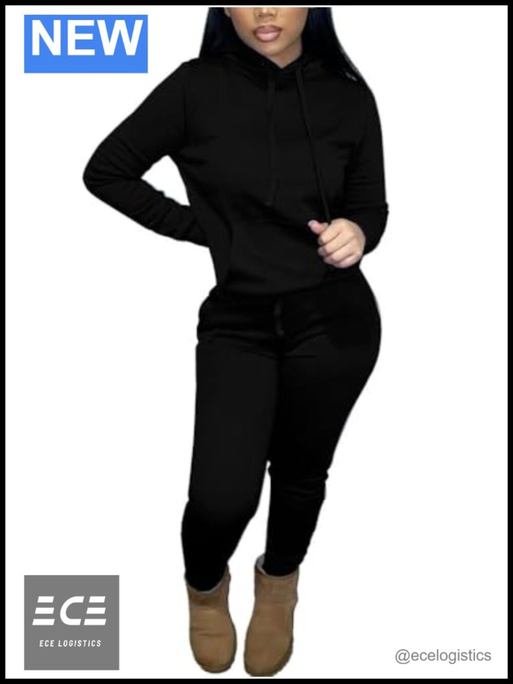 Women's Two Piece Sweatsuit Set Long Sleeve Hoodie Jogger Sweatpants Tracksuit